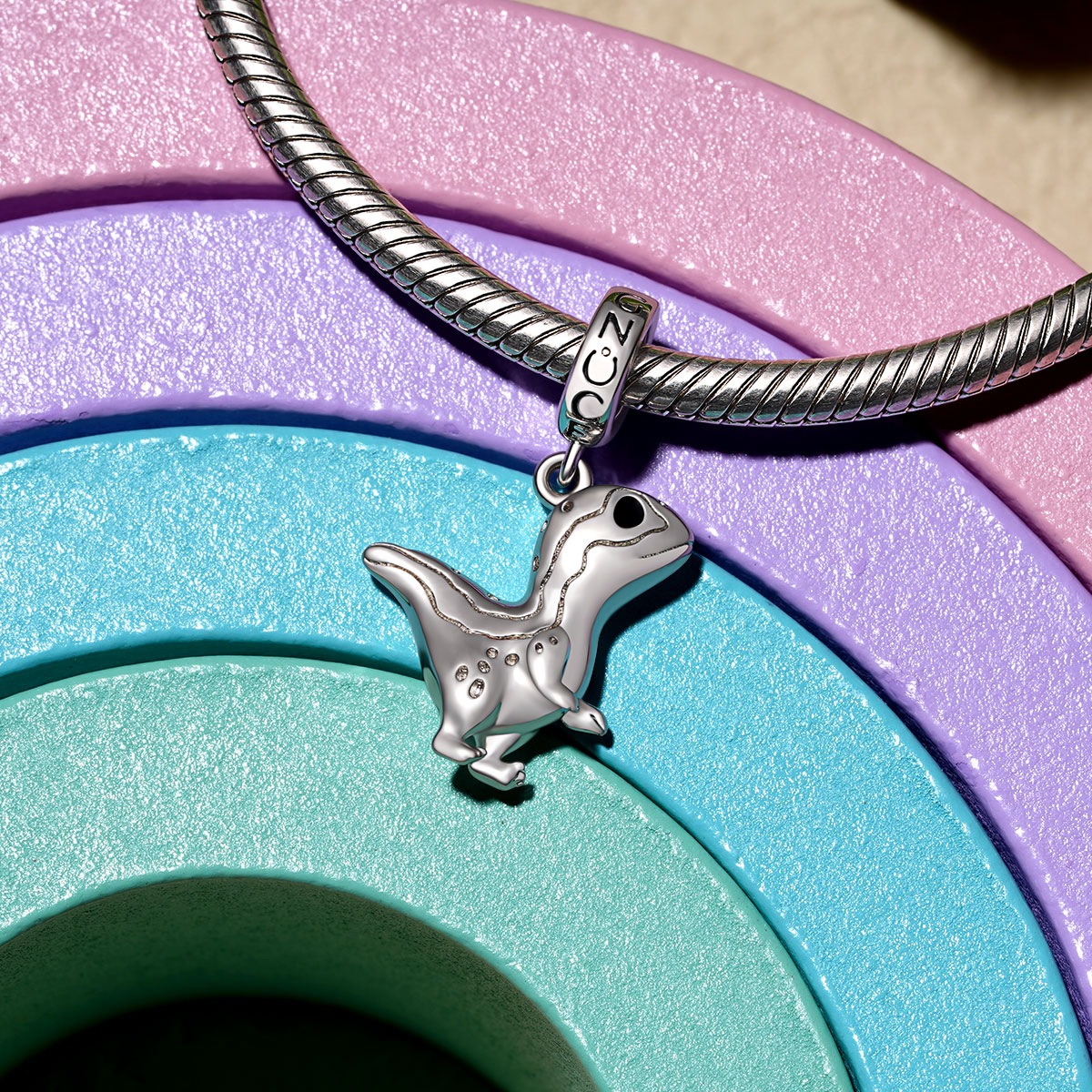 Gnoce Dinosaur Pendant Dangle Charm_3
