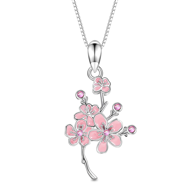 Gnoce Cherry Blossoms Necklace_1