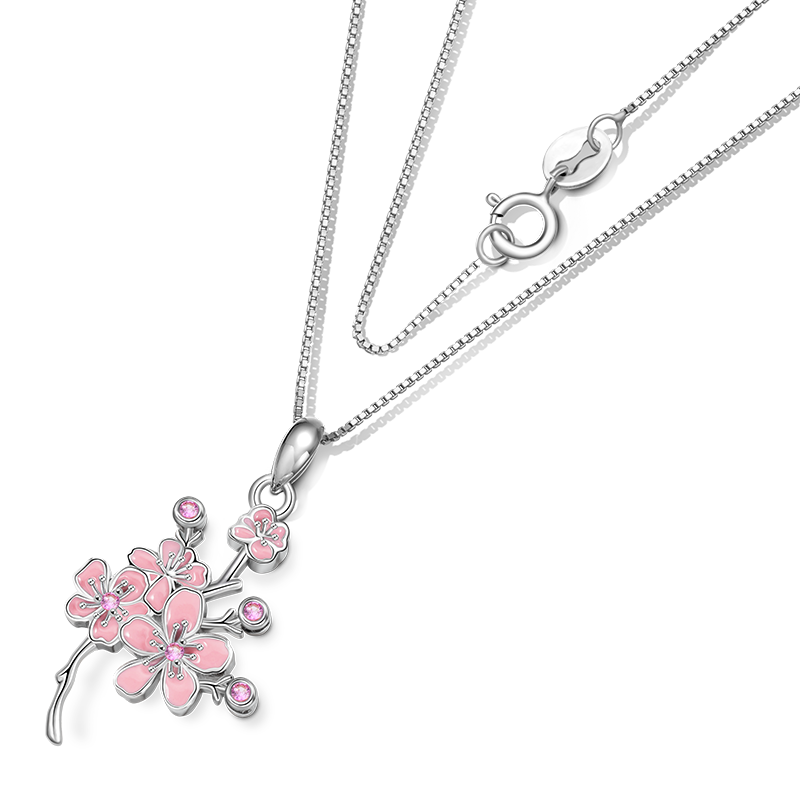 Gnoce Cherry Blossoms Necklace_2