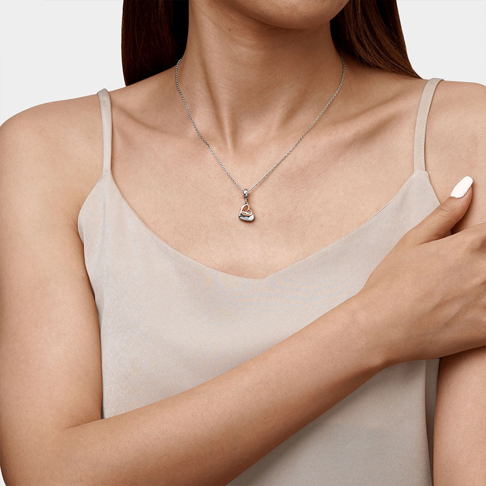 Gnoce Love Lock Engravable Pendant Dangle Charm_4