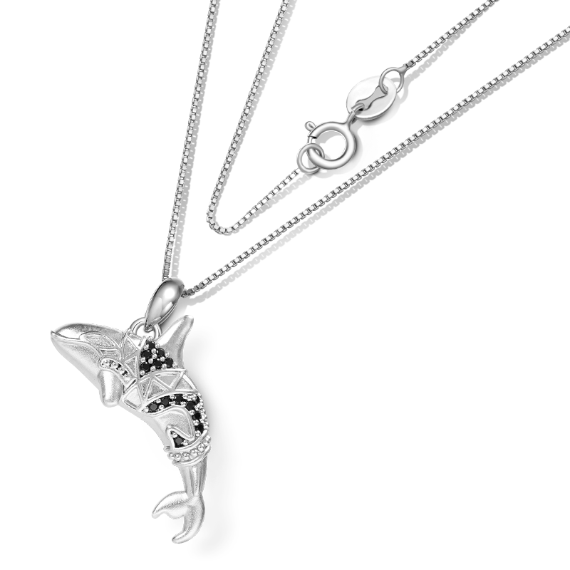 Gnoce Killer Whale Orca Necklace_2