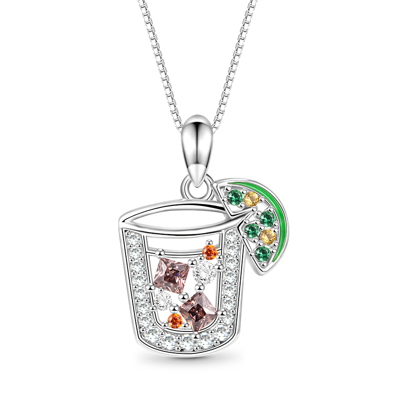Gnoce Ice Cube Lemon Drink Necklace_1
