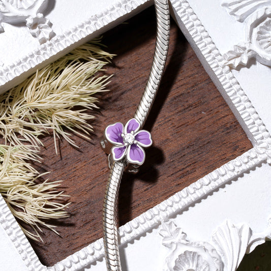 Gnoce Purple Flower Charm_2