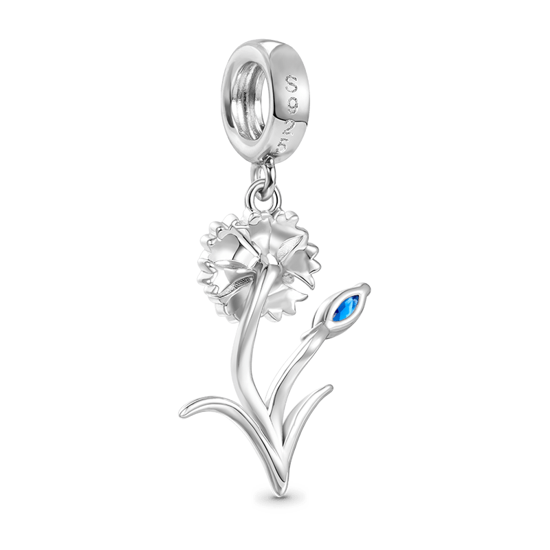 Gnoce Cornflower Pendant Dangle Charm_2