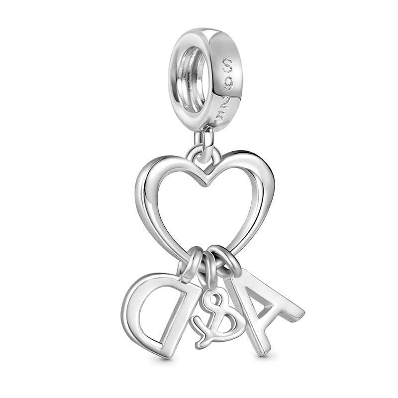 Gnoce Best Initial Letters Personalized Pendant Dangle Charm_2
