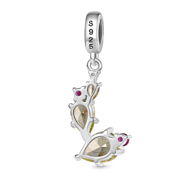 Gnoce Sparkling Cactus Pendant Dangle Charm_2