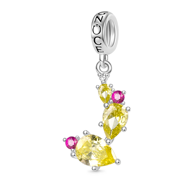 Gnoce Sparkling Cactus Pendant Dangle Charm_1