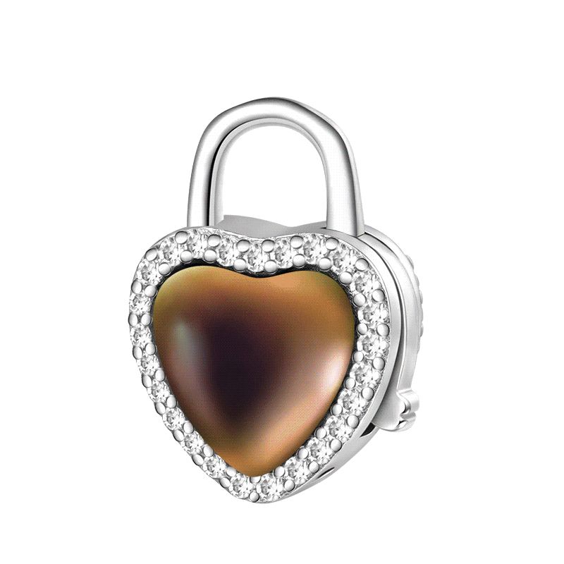 Gnoce Love Lock Mood Pendant Dangle Charm_1