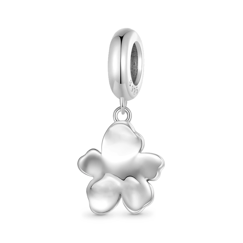 Gnoce Purple Flower Pendant Dangle Charm_2
