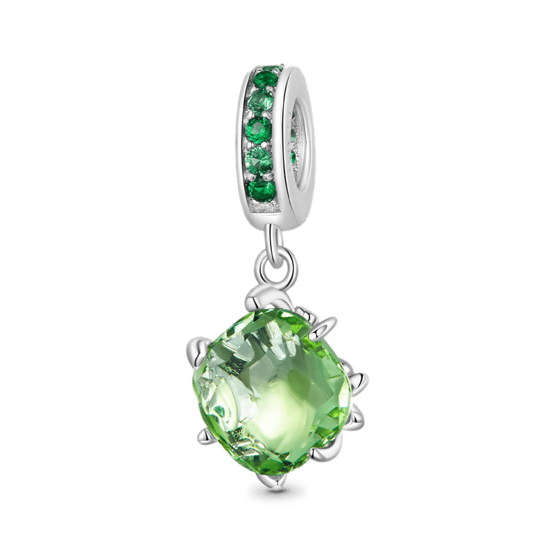 Gnoce Mint Green Glass Tree of Life Pendant Dangle Charm_1