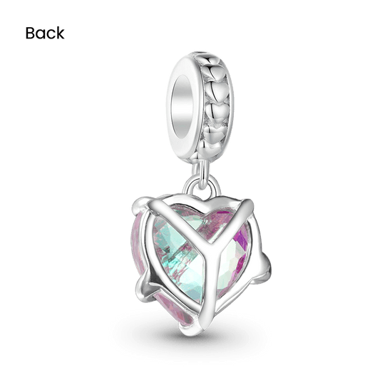 Gnoce Embraces Pink Heart Pendant Dangle Charm_2