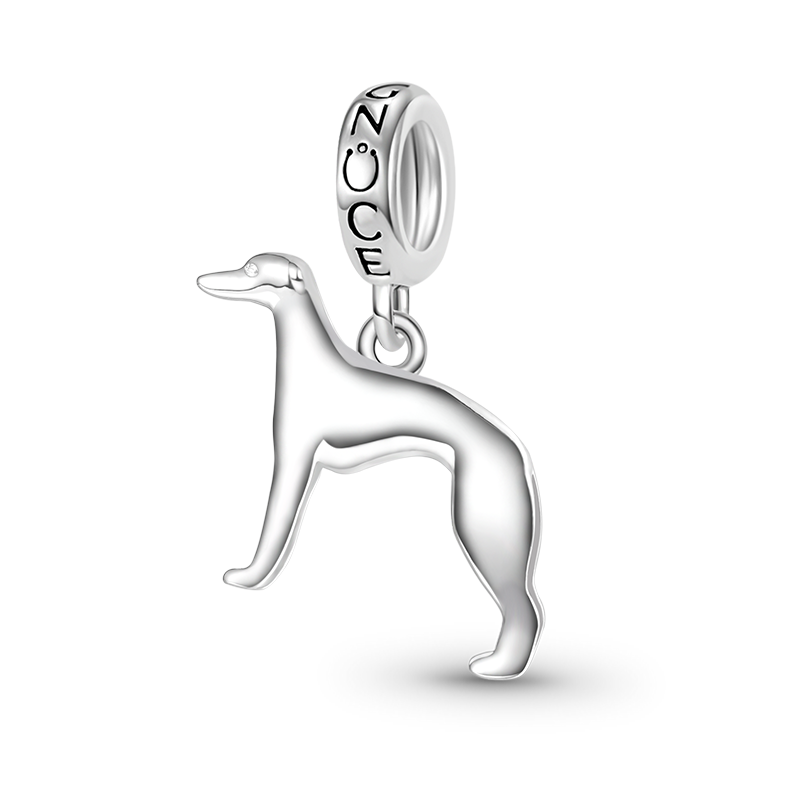 Gnoce Whippet Dog Pendant Dangle Charm_1