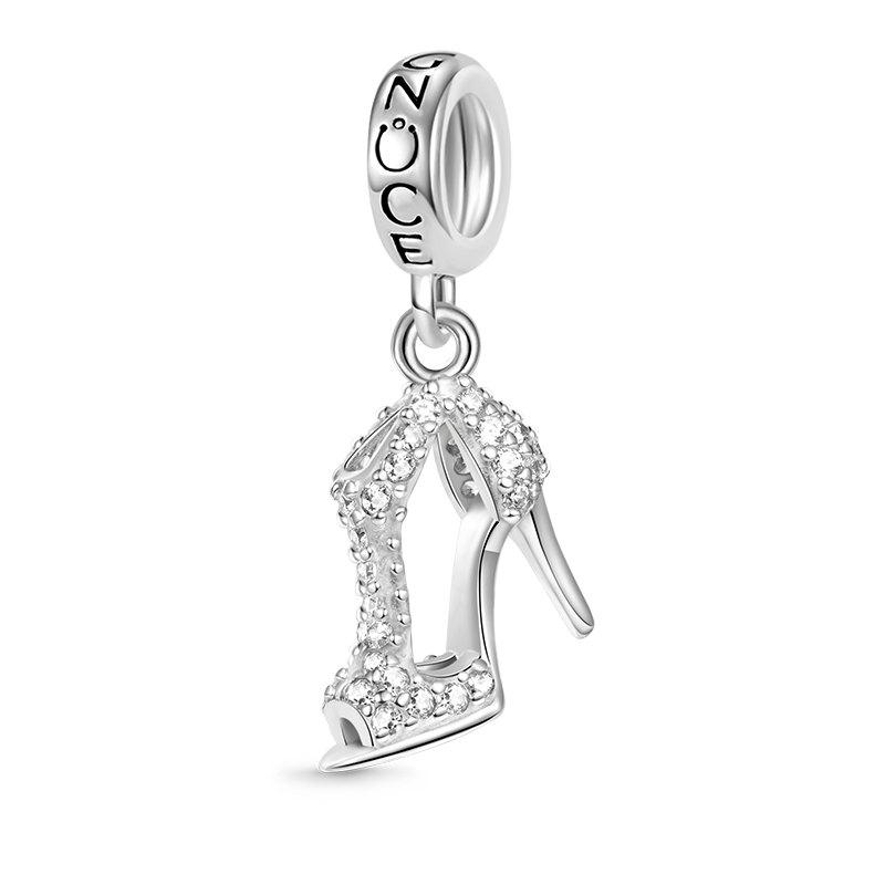 Gnoce Sparkling High Heel Pendant Dangle Charm_2