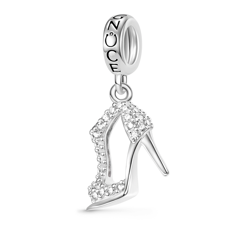 Gnoce Sparkling High Heel Pendant Dangle Charm_1