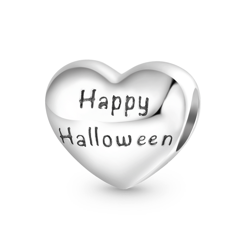 Gnoce "Happy Halloween" Ghost & Dog Heart Charm_2
