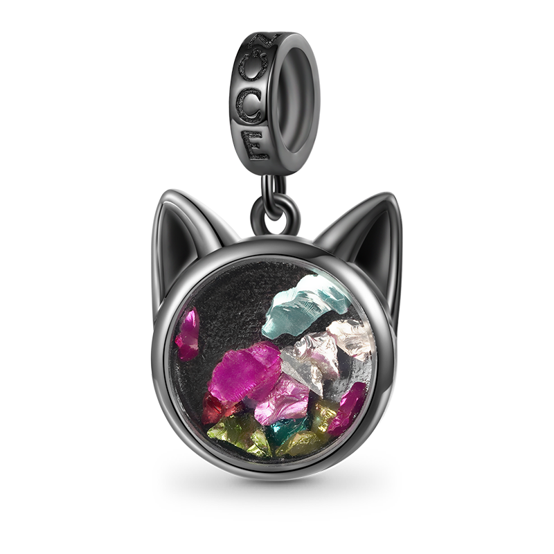Gnoce Halloween Black Cat Pendant Dangle Charm_2