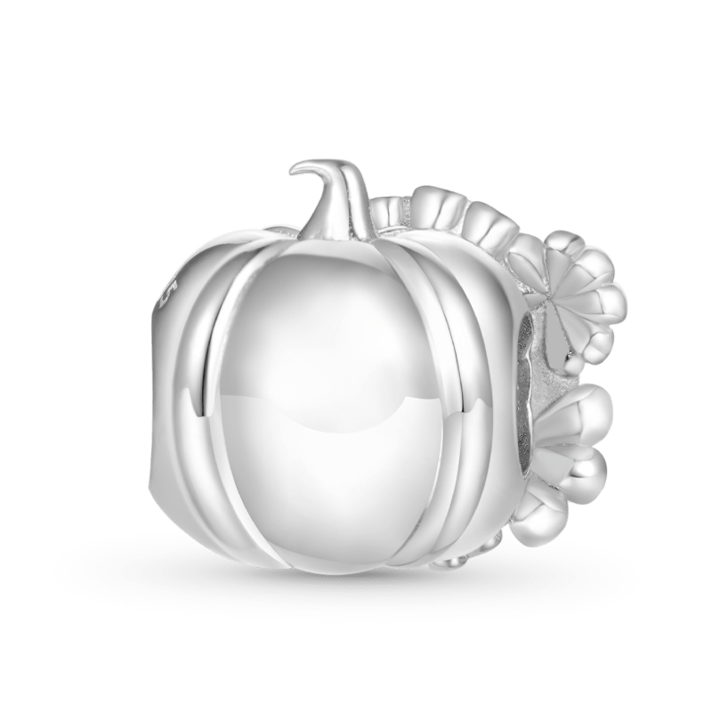 Gnoce Halloween Pumpkin & Flowers Charm_2