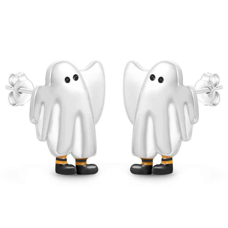 Gnoce Halloween Ghost Stud Earrings_2