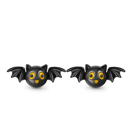 Gnoce Halloween Bat Stud Earrings_1