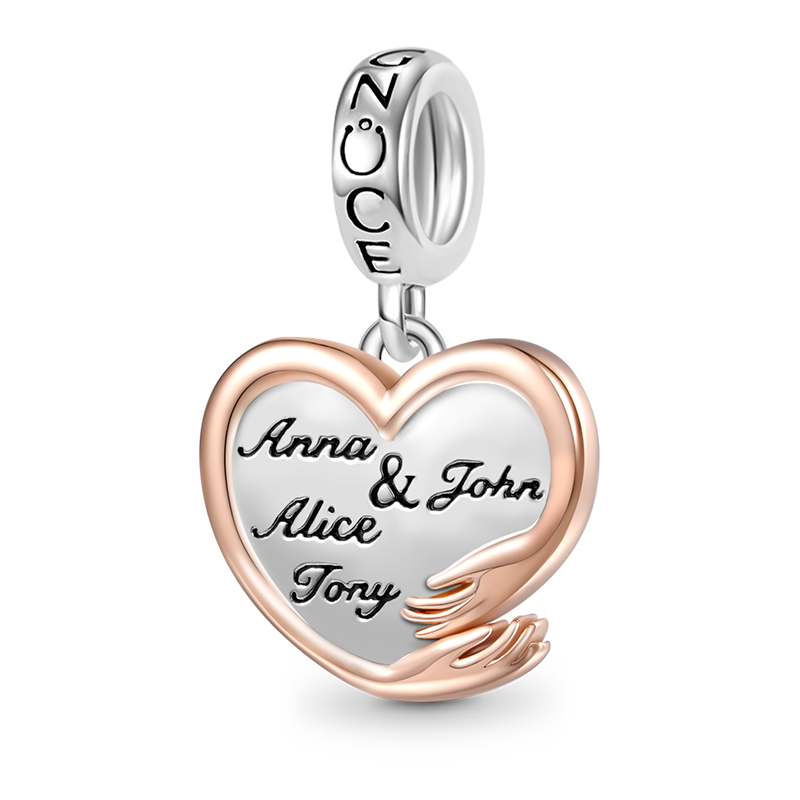 Gnoce Personalized Family Name Pendant Dangle Charm_1