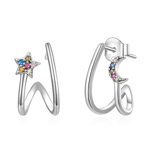 Gnoce Star and Moon Earrings_1
