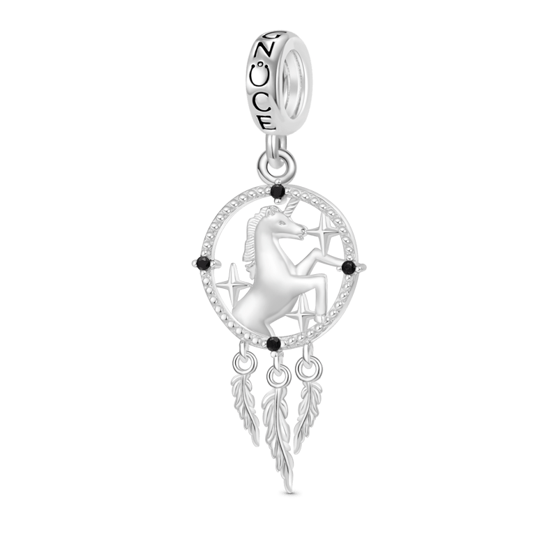 Gnoce Dream Catcher Unicorn Pendant Dangle Charm_1