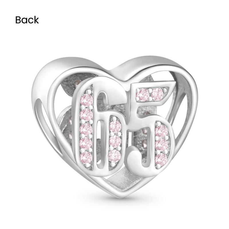 Gnoce Celebration 65th Birthday Heart Charm_2