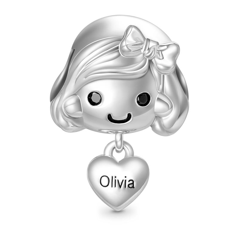 Gnoce Love Little Girl Engravable Charm_3