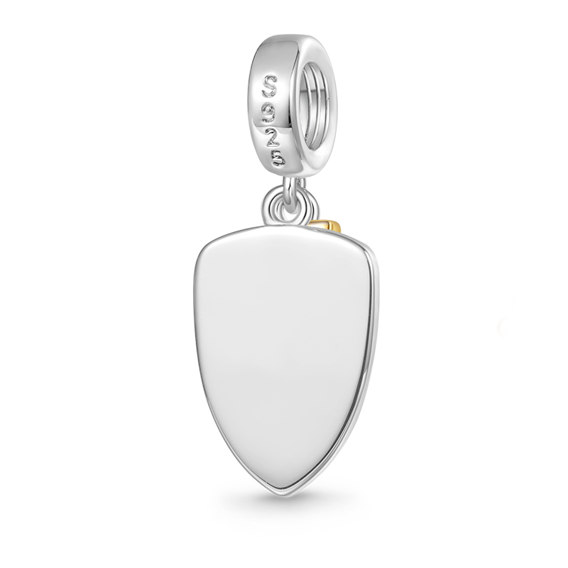 Gnoce "Give it to God" Shield with Cross Pendant Dangle Charm_2