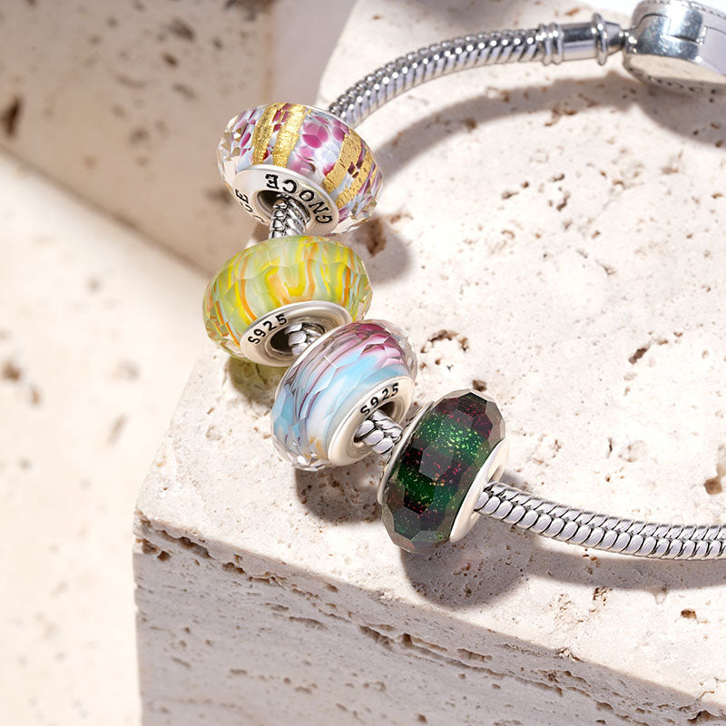 Gnoce Wavy Obsidian Glass Charm_3