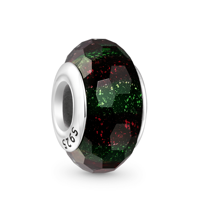 Gnoce Wavy Obsidian Glass Charm_2