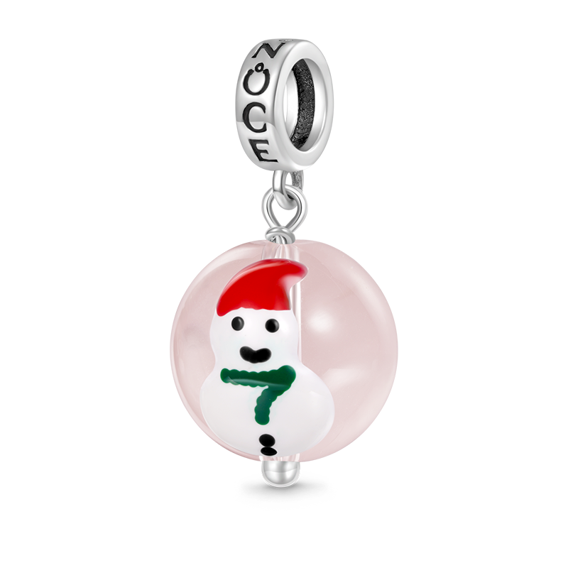 Gnoce Christmas Snowman Ball Pendant Dangle Charm_1