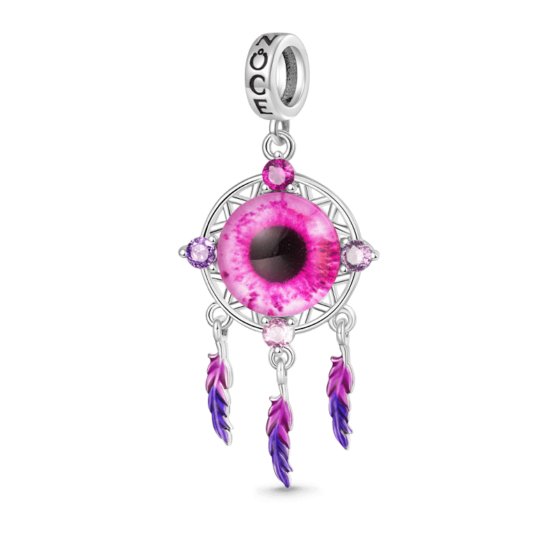 Gnoce Halloween Devil Eyes Dream Catcher Pendant Dangle Charm_1