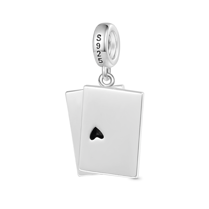 Gnoce Ace of Spades Playing Card Pendant Dangle Charm_2