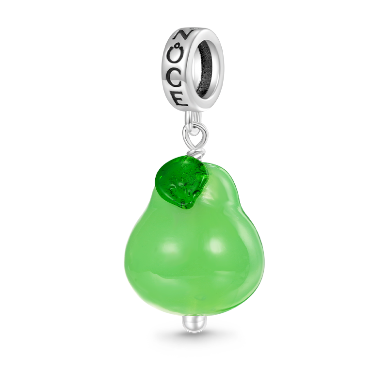 Gnoce Green Pear Shape Pendant Dangle Charm_1