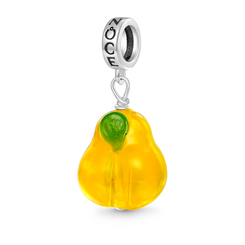 Gnoce Fruit Orange Pear Pendant Dangle Charm_1