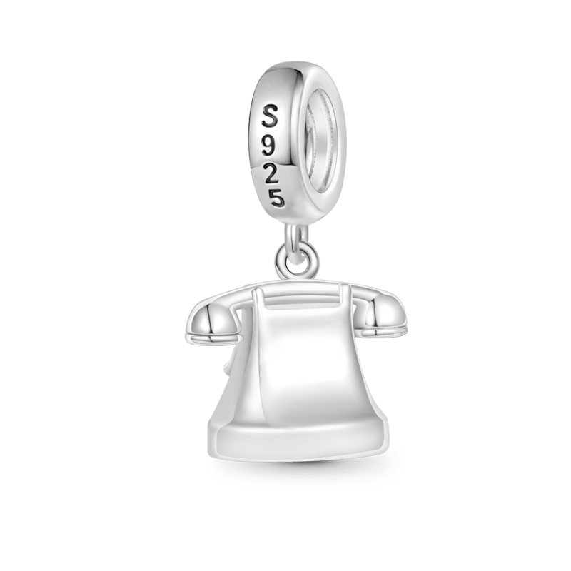 Gnoce Antique Telephone Pendant Dangle Charm_2