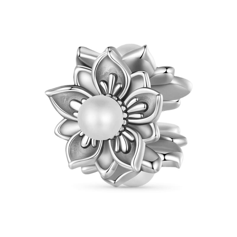 Gnoce Vintage Literary Shell Bead Flower Charm_1