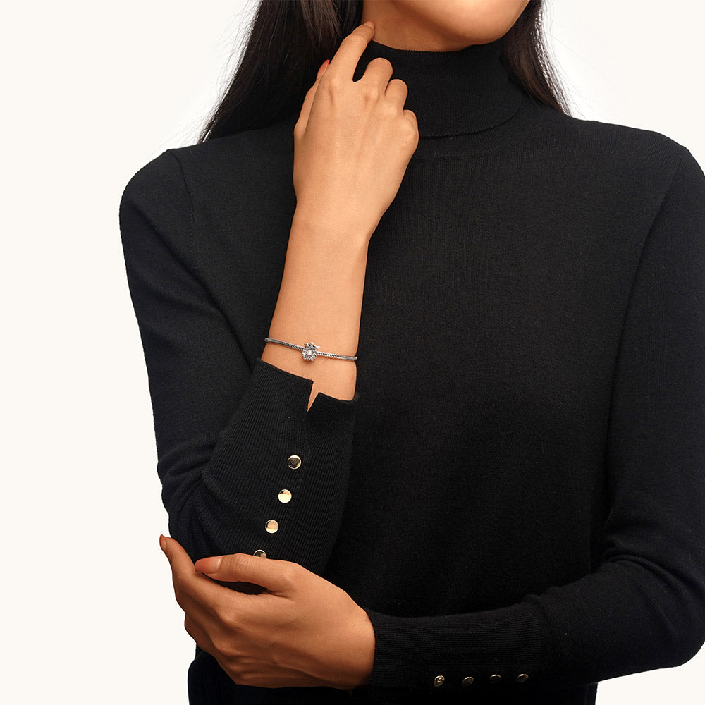 Gnoce Vintage Literary Shell Bead Flower Charm_5