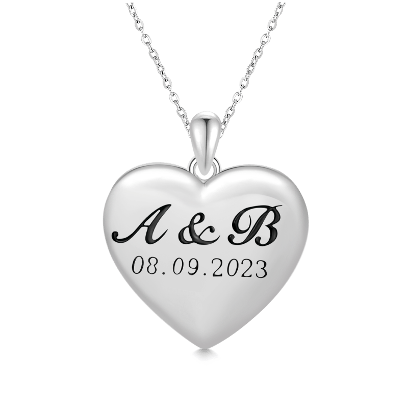 Gnoce Engravable Heart Name Necklace_1