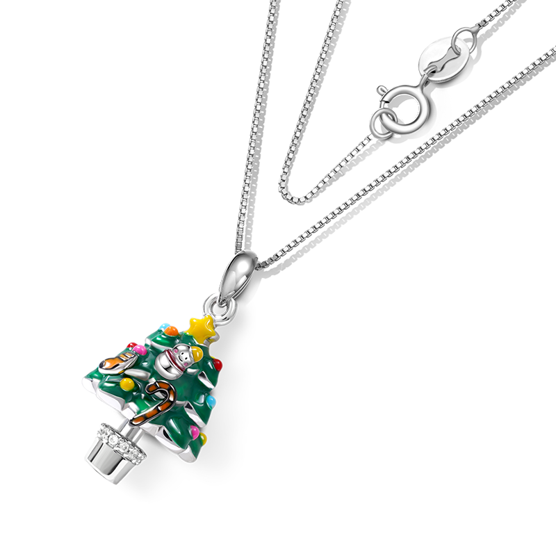 Gnoce Decorated Christmas Tree Necklace_2