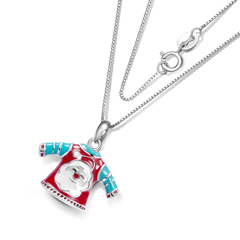 Gnoce Santa Claus T-shirt Necklace_2