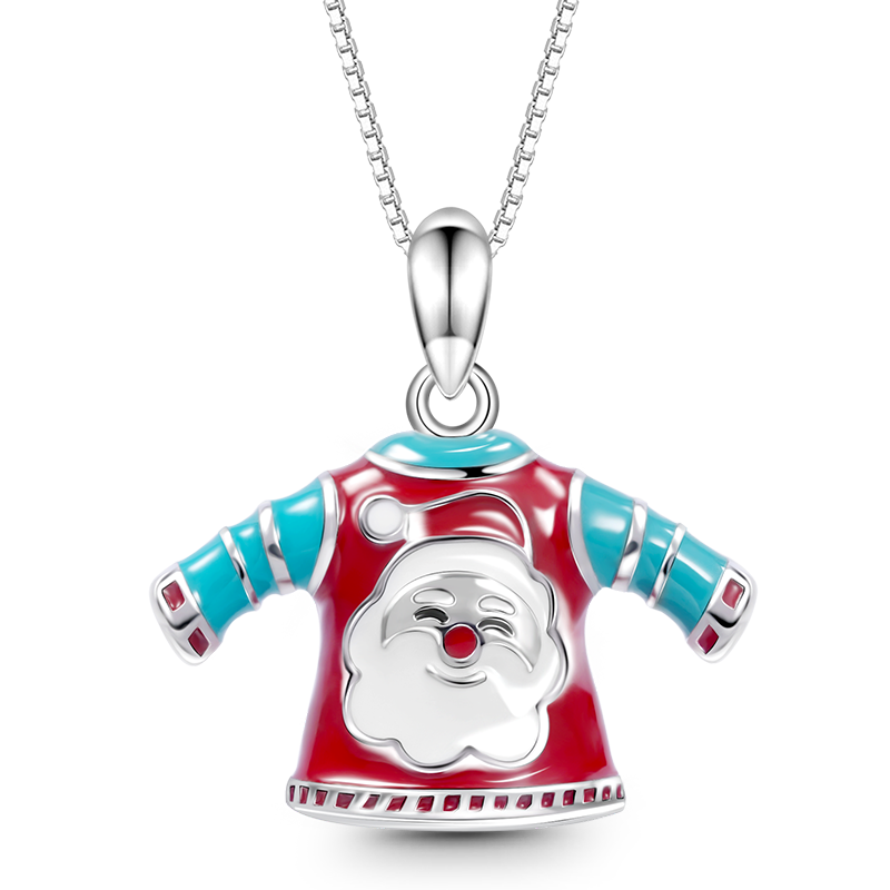 Gnoce Santa Claus T-shirt Necklace_1