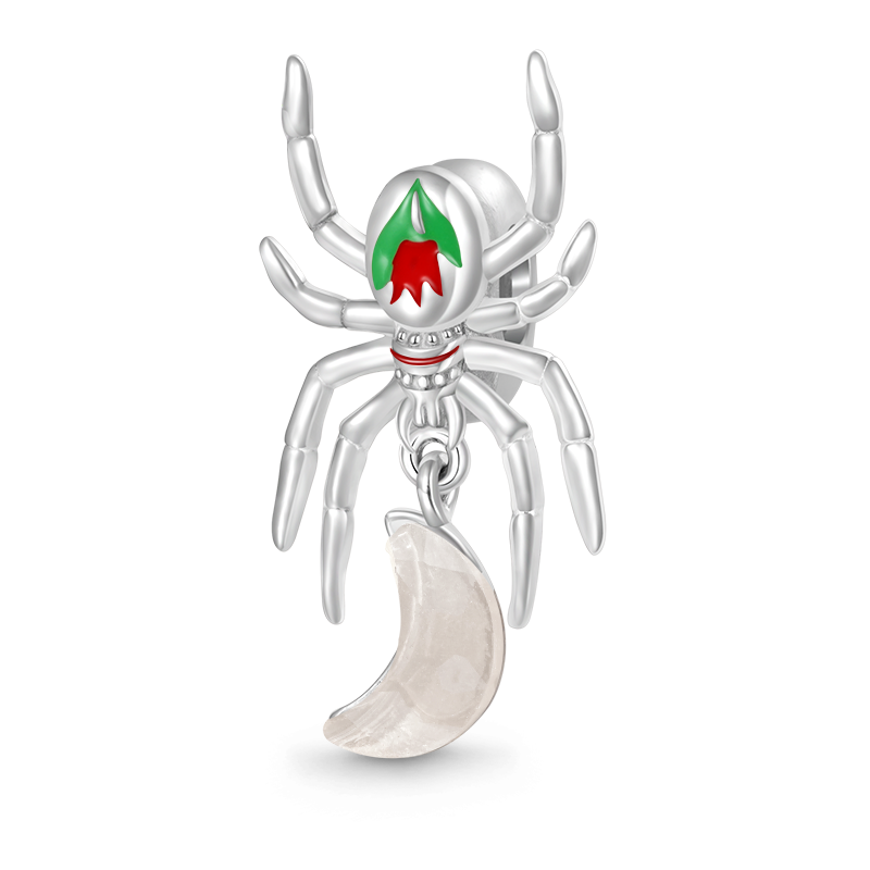 Gnoce Spider Hanging Color-changing Moon Pendant Dangle Charm_2