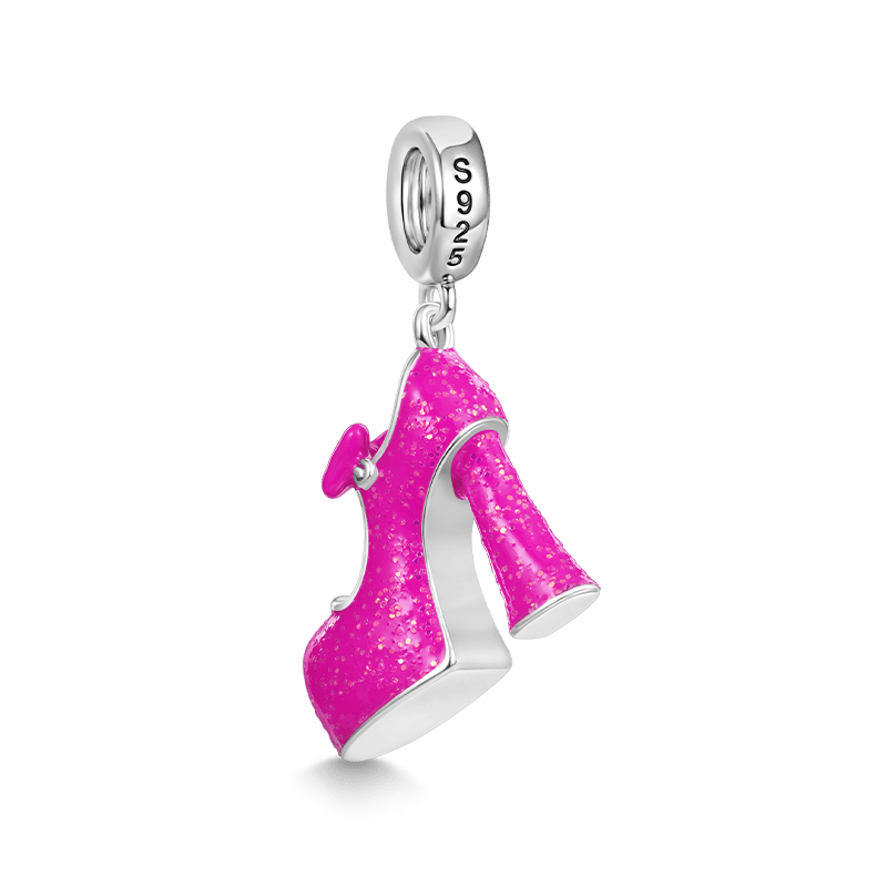 Gnoce Sexy Pink High Heel Pendant Dangle Charm_2