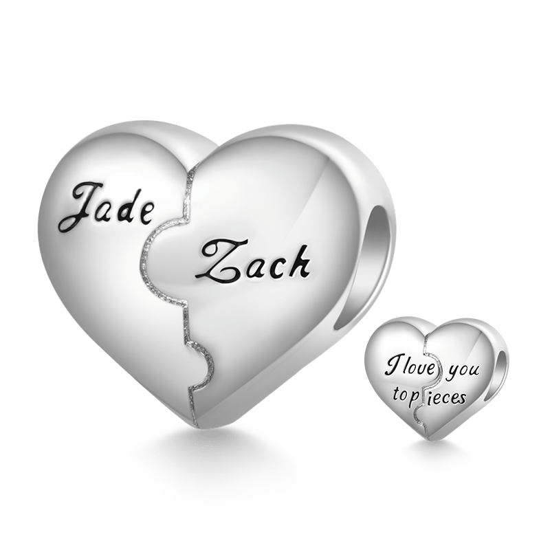 Gnoce “I love you to pieces” Heart Engravable Charm_3