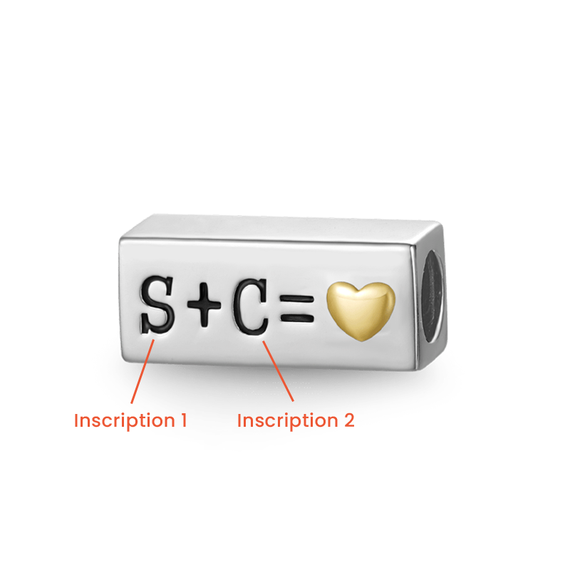 Gnoce Personalized Initials Rectangle Charm_2