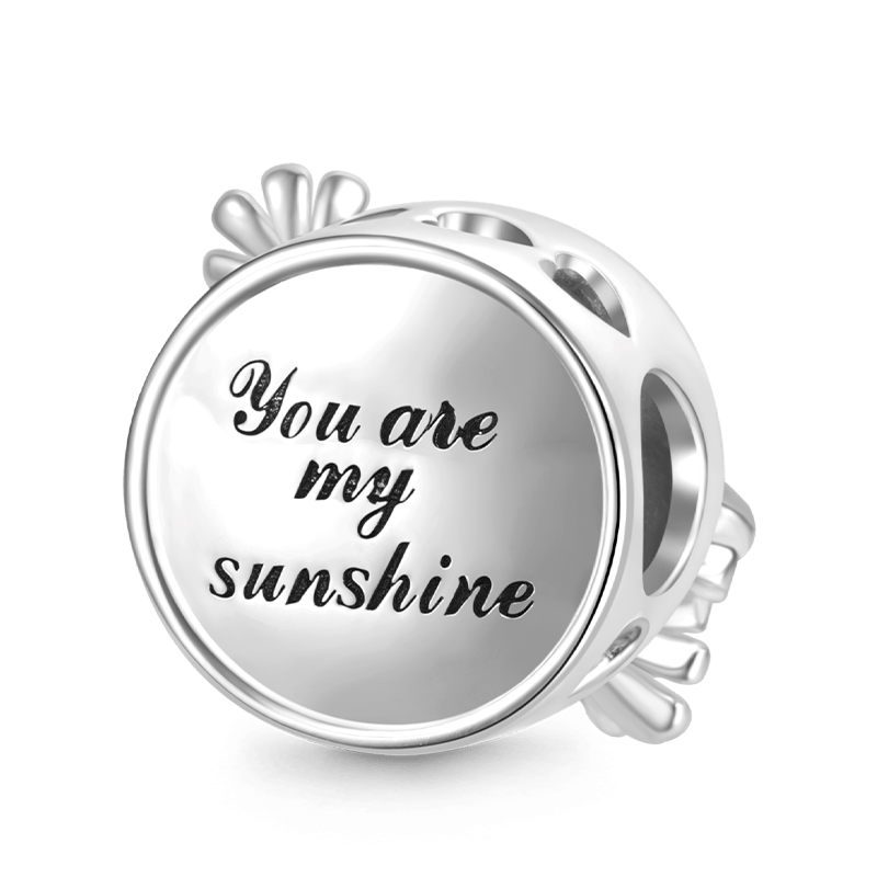 Gnoce "you are my sunshine" Green Daisy Butterfly Charm_2