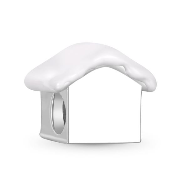 Grawerowany bożonarodzeniowy przezroczysty domek z cukierków