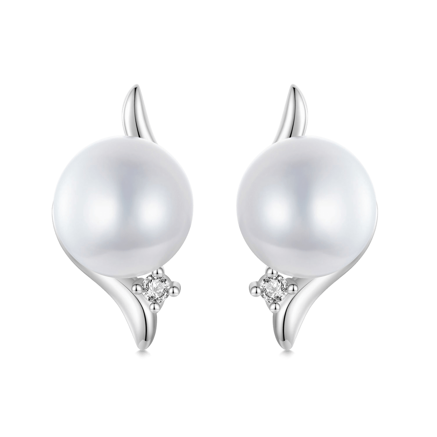 Gnoce Freshwater Pearl Stud Earrings_1